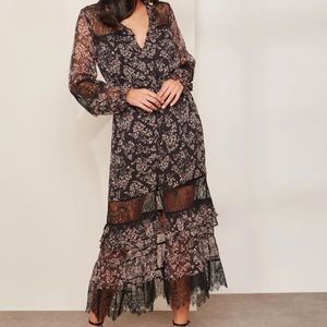 STEVIE MAY Floral Lace Maxi Dress